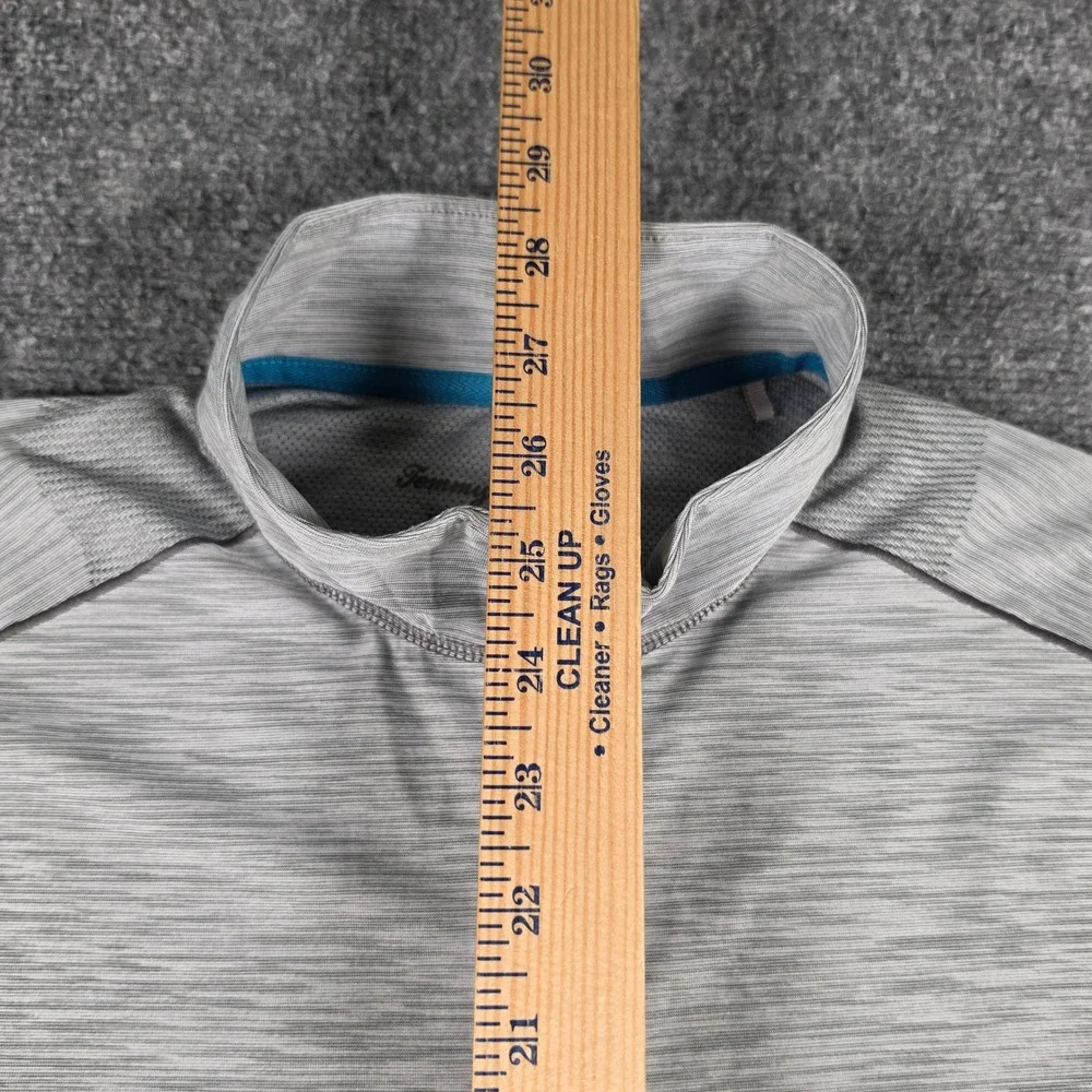 Tommy Bahama IslandZone Quarter Zip Mens Medium Gray Pullover Space Dye - Picture 5 of 8